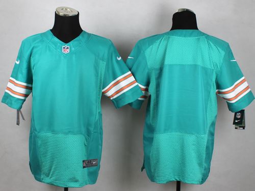 Nike Dolphins Blank Aqua Green Alternate Men's Stitched NFL Elite Jersey